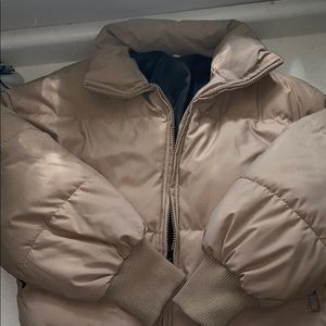 Shein Drop Shoulder Zip Up Puffer Jacket